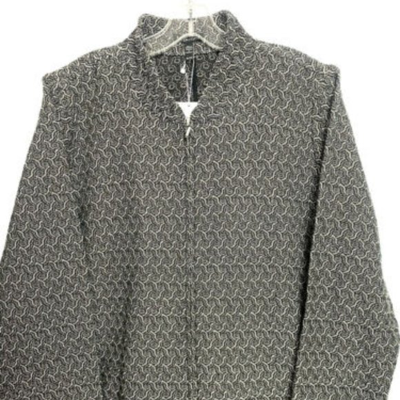 Eileen Fisher Jacquard Flight Jacket - Picture 8 of 9